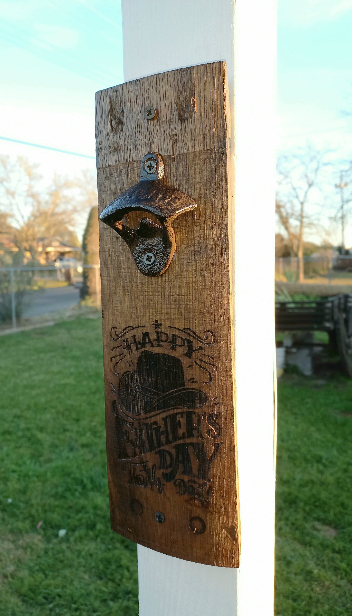 Autentic Barrel Stave Wall Bottle Opener