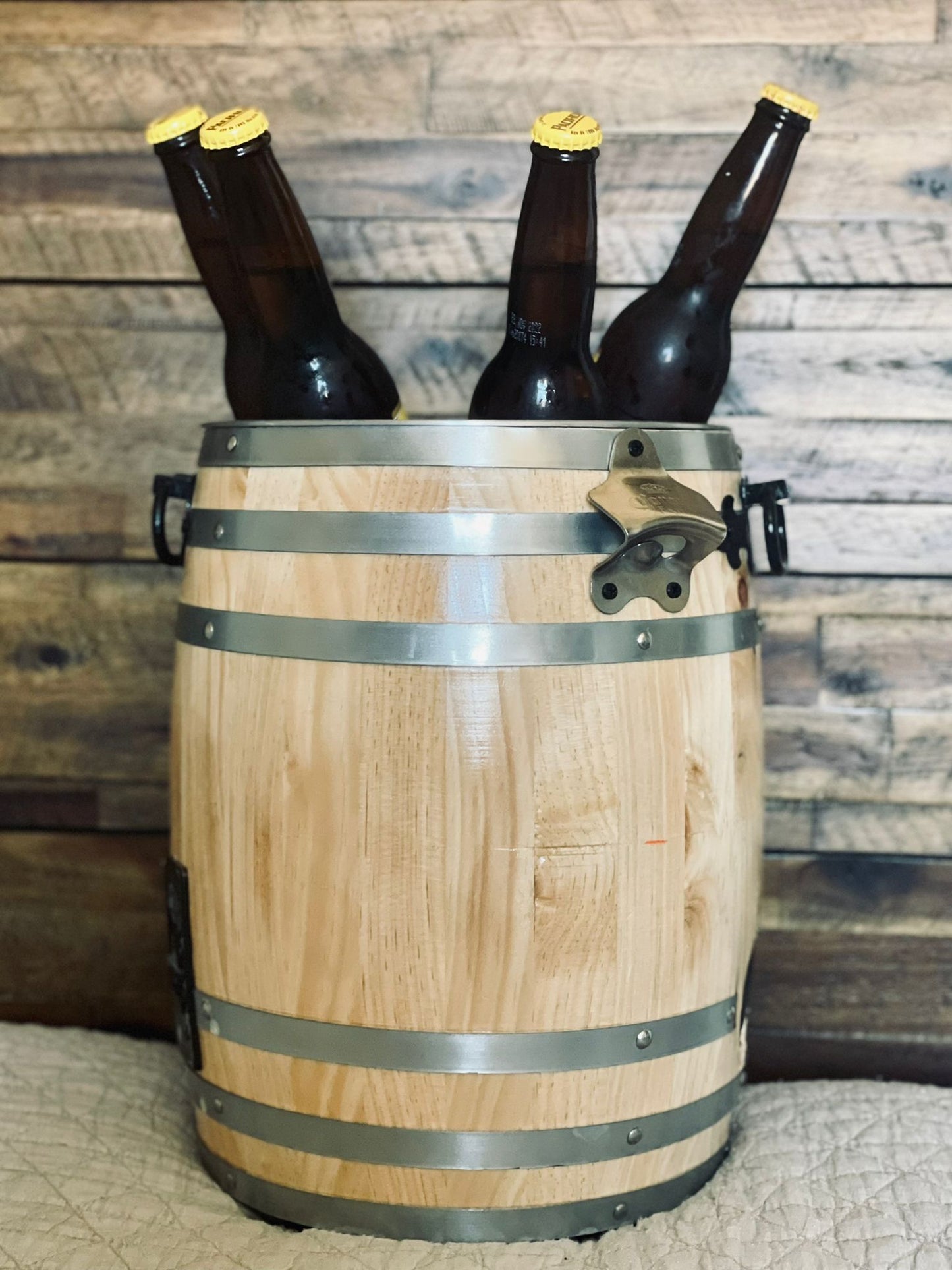 Personalized Barrel Cooler with Bluetooth Speaker