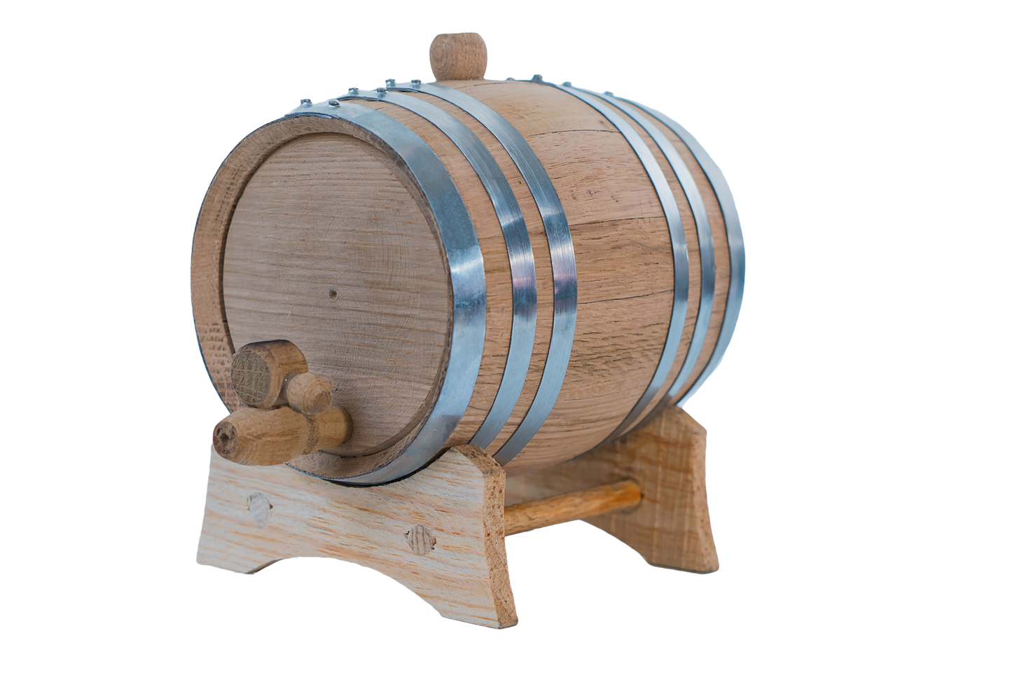 Wholesale Small Aging Oak Barrels Galvanized Hoops, Sizes Available from 1 to 100 Liter