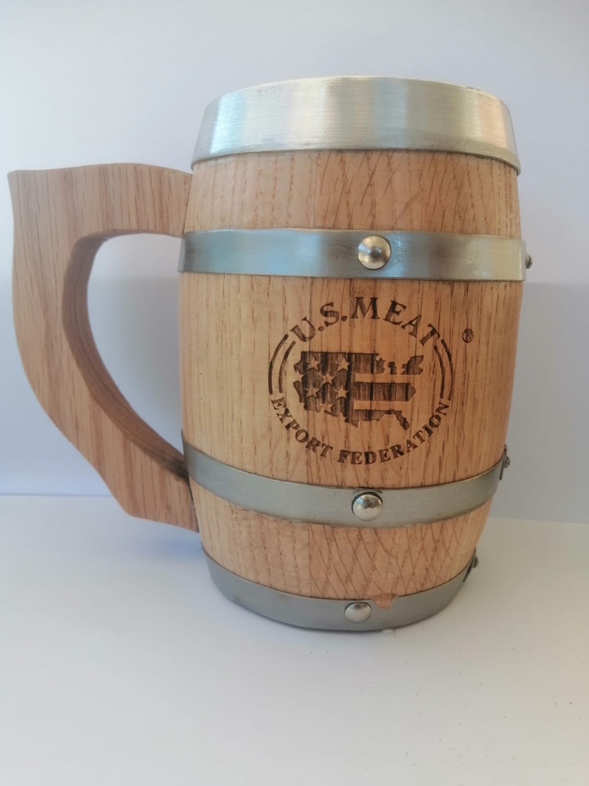 Mini oak barrel mugs / Personalized beer jar / Custom oak mug / Perfect Groomsmen gift / Barrel mug with laser engrave / 16,24 & 32oz oak mugs