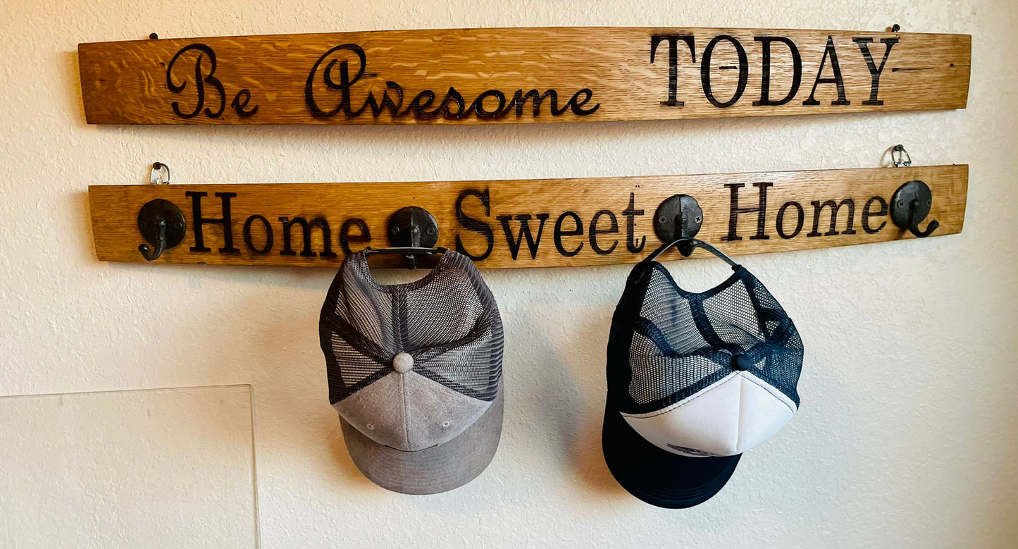 Custom Stave Coat Rack