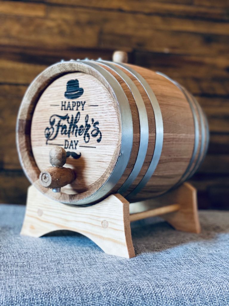 Small Custom Aging Barrels, Galvanized Hoops