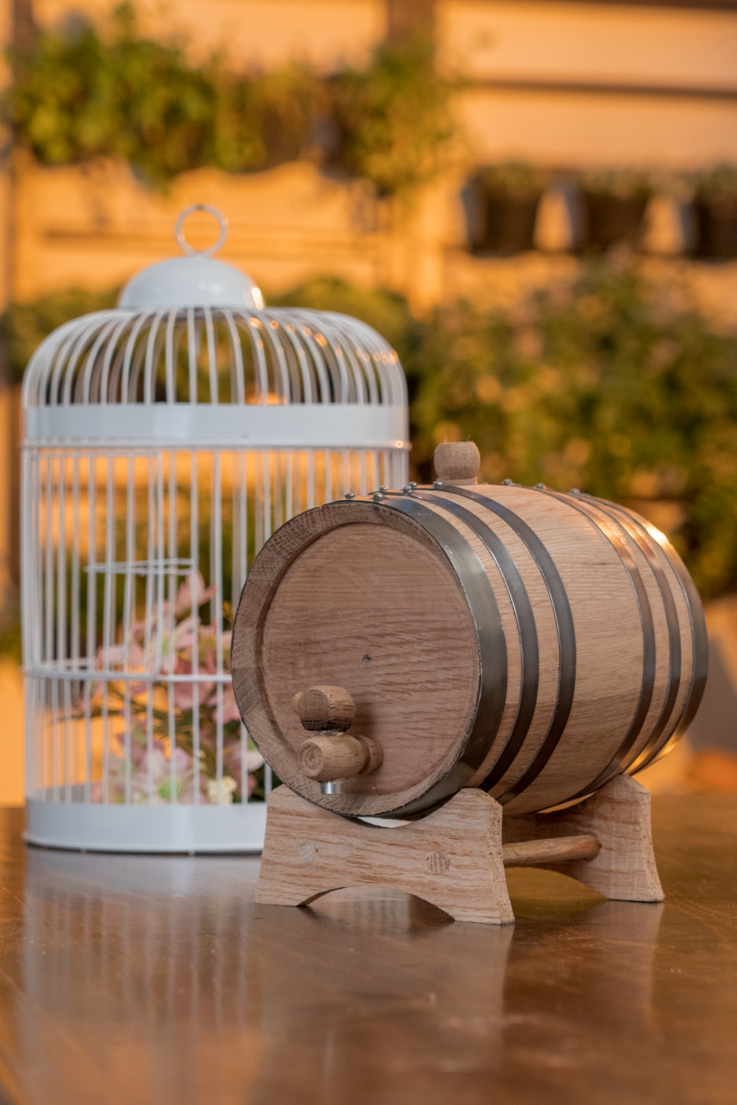 Twelve 1 Liter Aging Oak Barrels Black Hoops