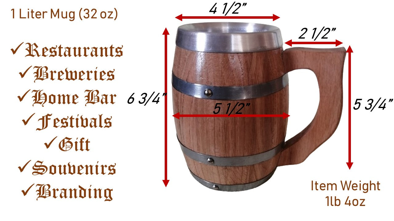 Double Wall Stainless Steel Tankard Beer Mug Shaker Enjoy Favourite Beer Drinks Style Handle In - Foto 6