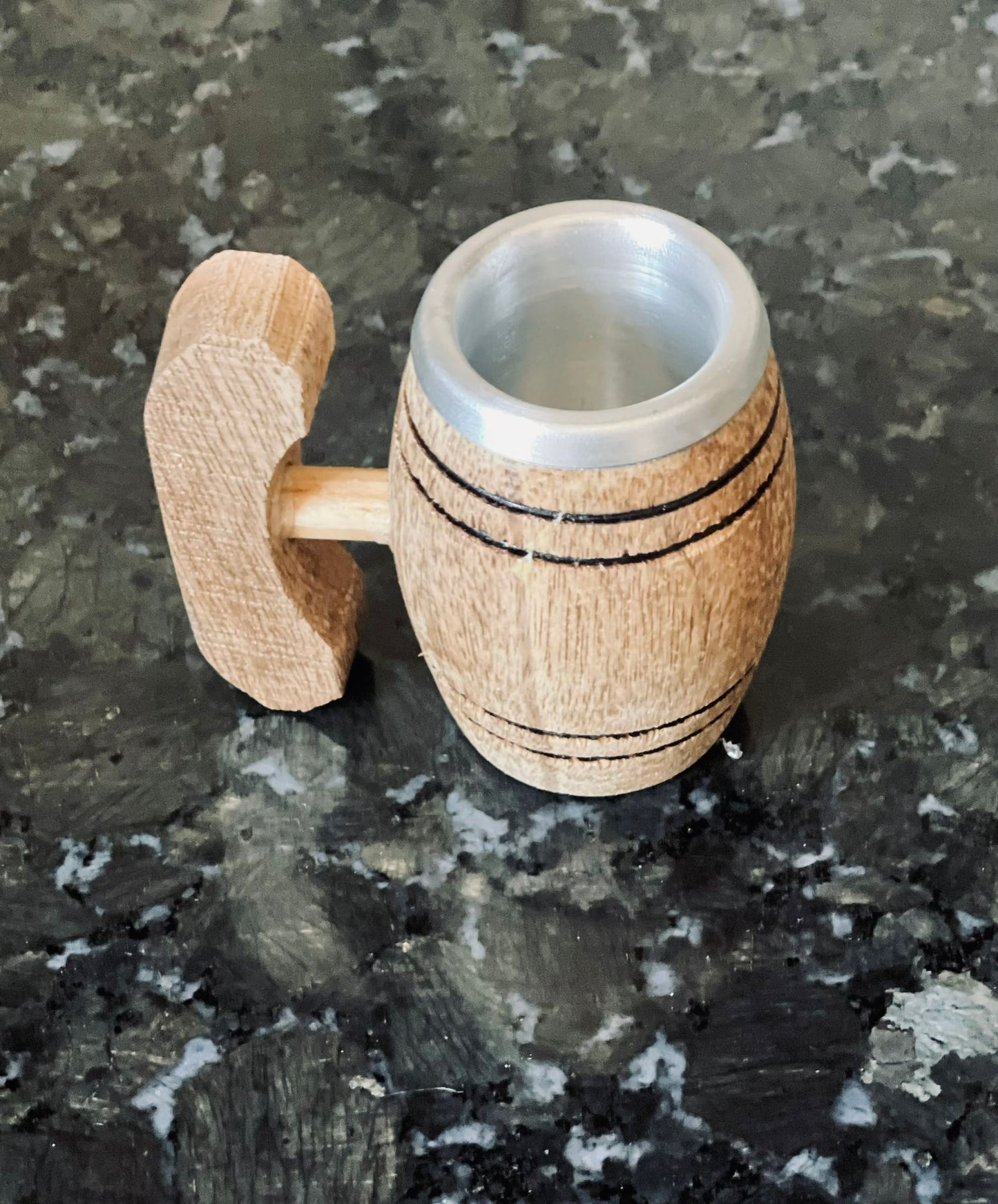 Personalized Mini Barrel Shot Glasses, Aluminum Lined