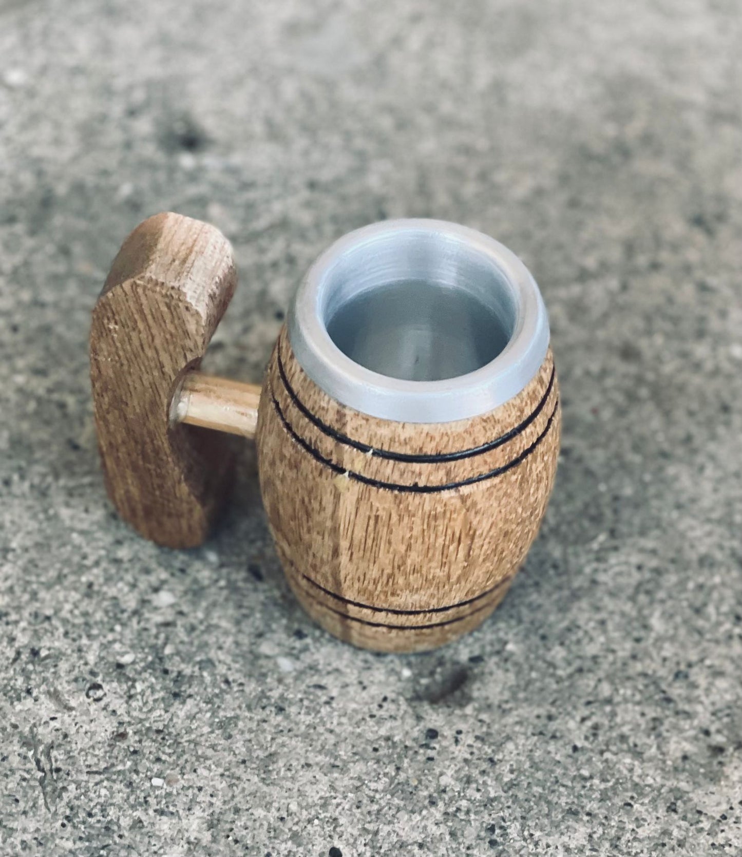 Personalized Mini Barrel Shot Glasses, Aluminum Lined